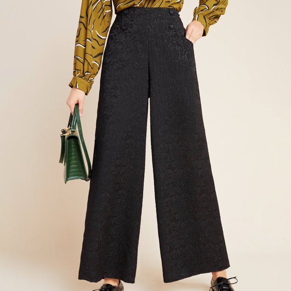 Anthropologie Jeunie Jacquard Trousers